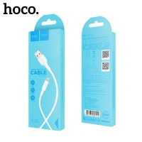  USB kabelis Hoco X25 Lightning 1.0m white 